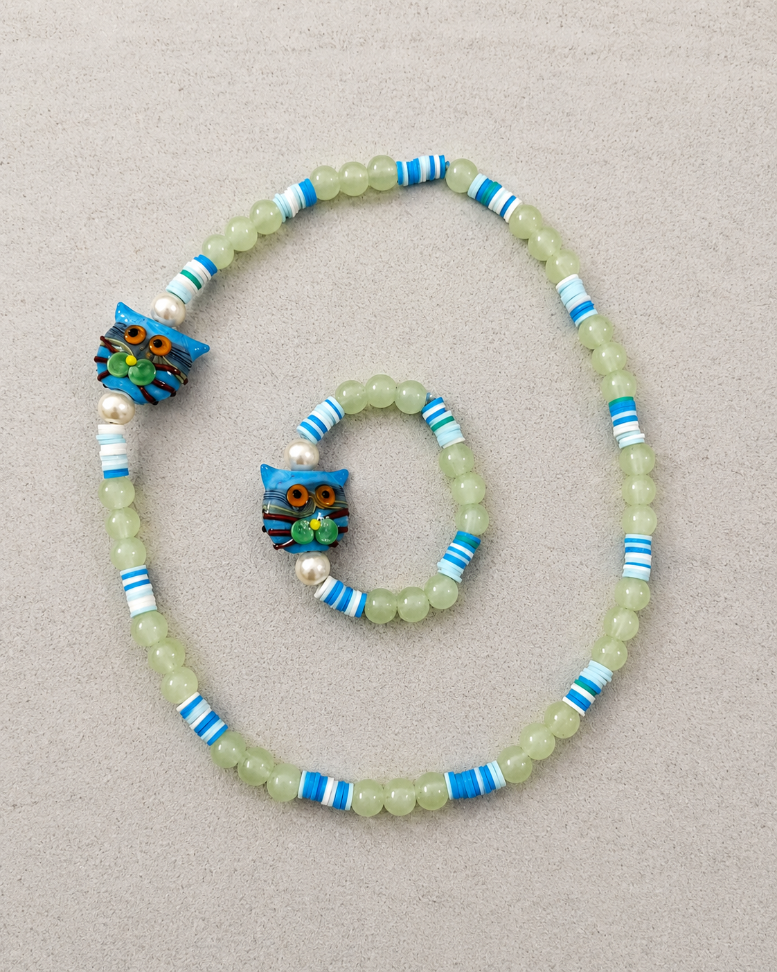 Morris Playful Pals Necklace and Bracelet Combo