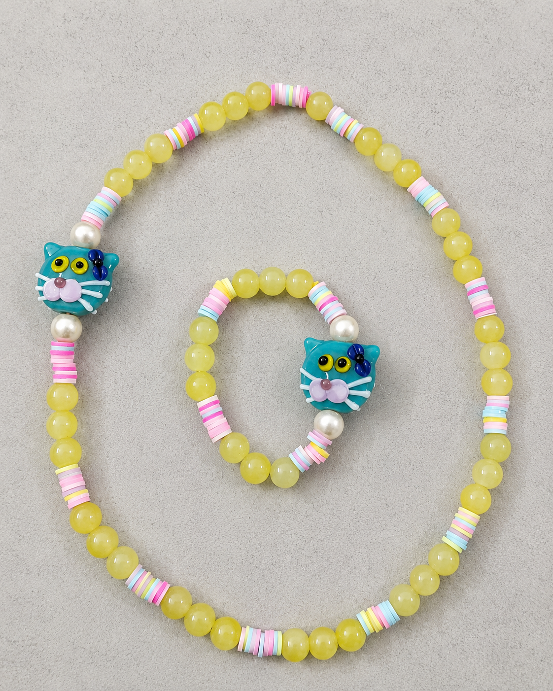 Morris Playful Pals Necklace and Bracelet Combo