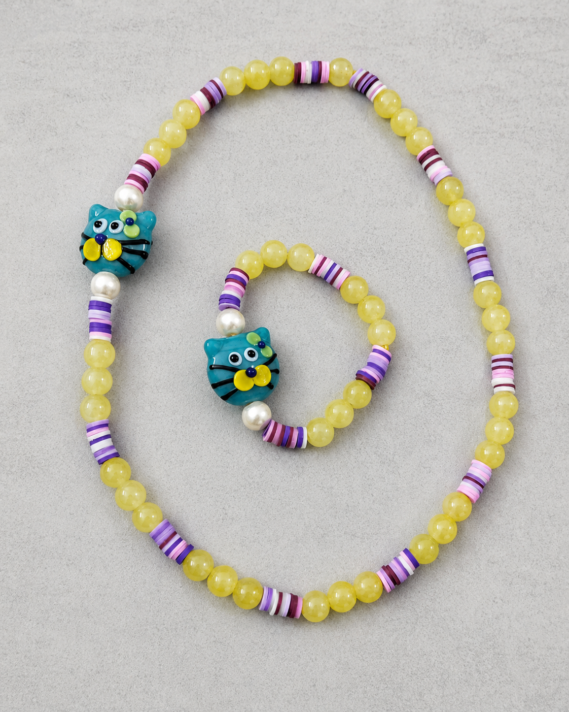 Morris Playful Pals Necklace and Bracelet Combo