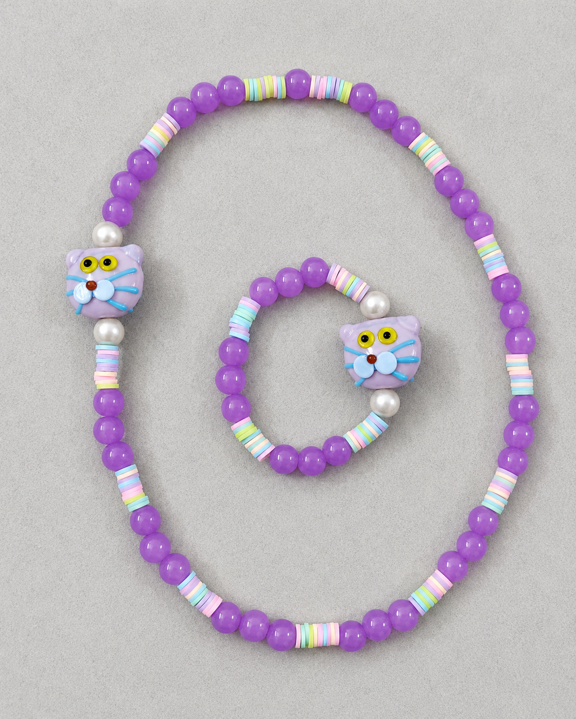 Morris Playful Pals Necklace and Bracelet Combo