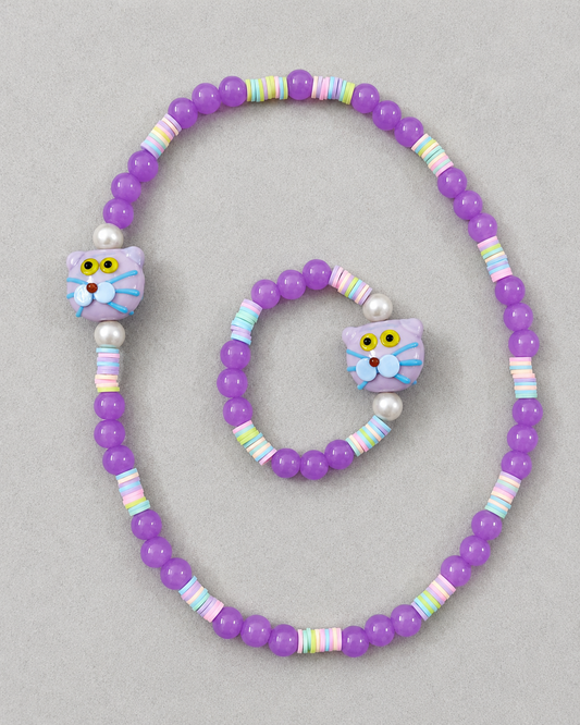 Morris Playful Pals Necklace and Bracelet Combo